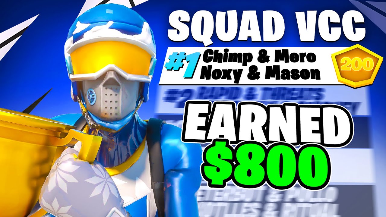 1ST PLACE SQUAD VICTORY CASH CUP 🏆 ($800) | ft. Mero, Noxy, & Mason
