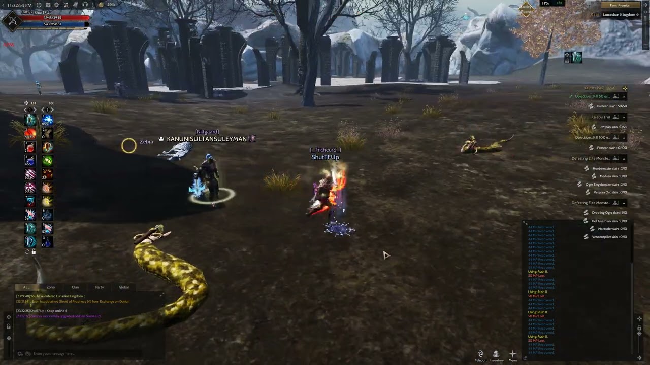 Rise online / Galia / Nilfgaard Clanı Lunaskar slotlarında koxp / hile