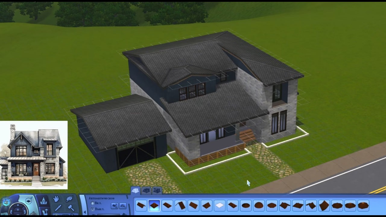 Стройка дома для семьи в THE SIMS 3