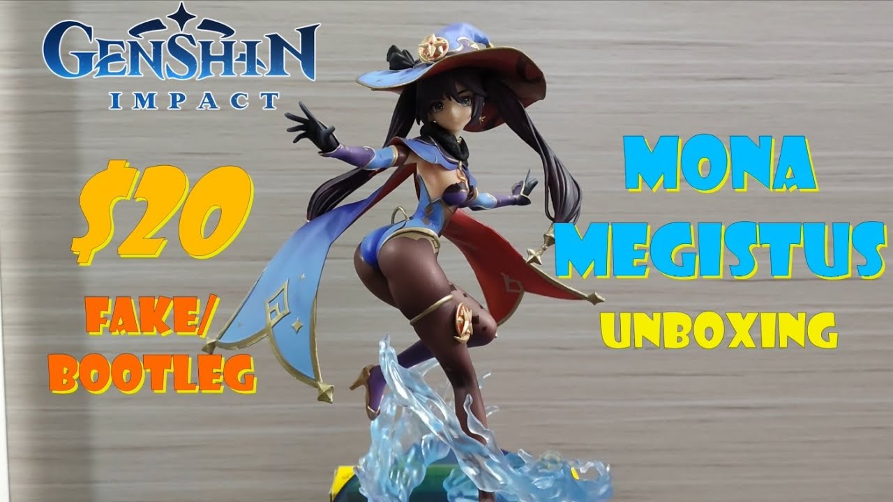 Unboxing Mona Megistus Bootleg Action Figure 1/7 scale Genshin Impact!