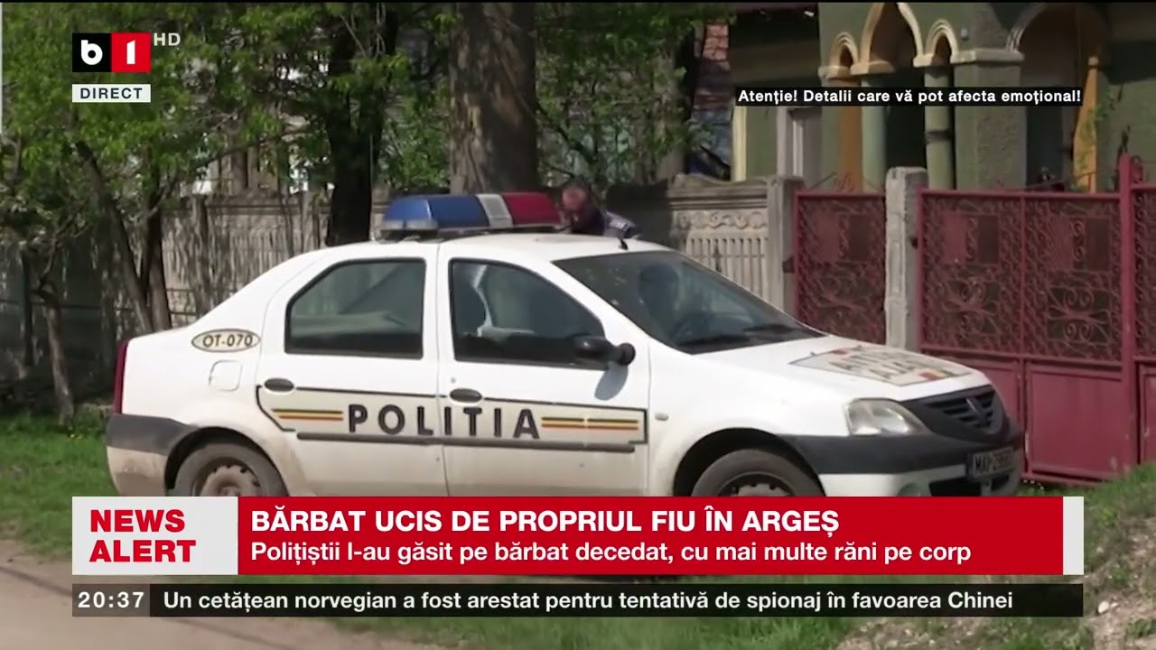 BĂRBAT UCIS DE PROPRIUL FIU ÎN ARGEȘ.  Știri B1TV_2 iulie 2024