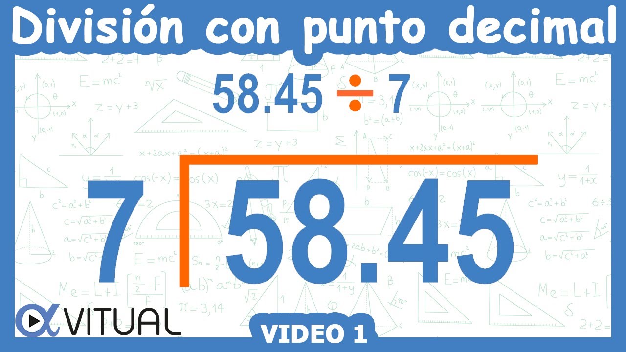 ➗ C&oacute;mo hacer una DIVISI&Oacute;N con PUNTO DECIMAL EN EL DIVIDENDO (ADENTRO)