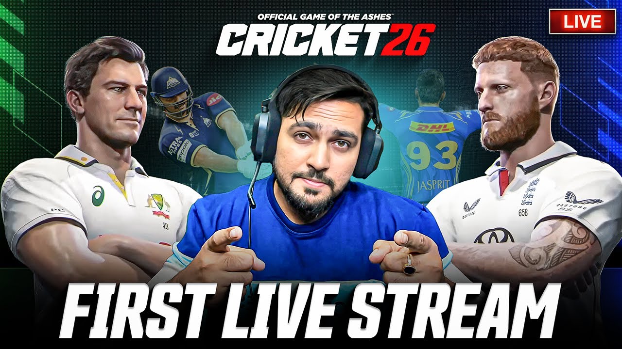 Cricket 26 FIRST LIVE STREAM In India 🇮🇳 | FIRST ASHES Gameplay 🔥 | Cricket 26 Live | RtxVivek