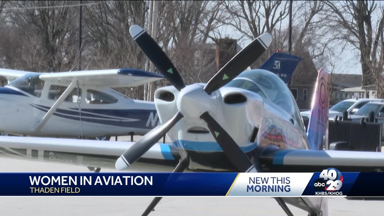 Women in Aviation event at Thaden Field