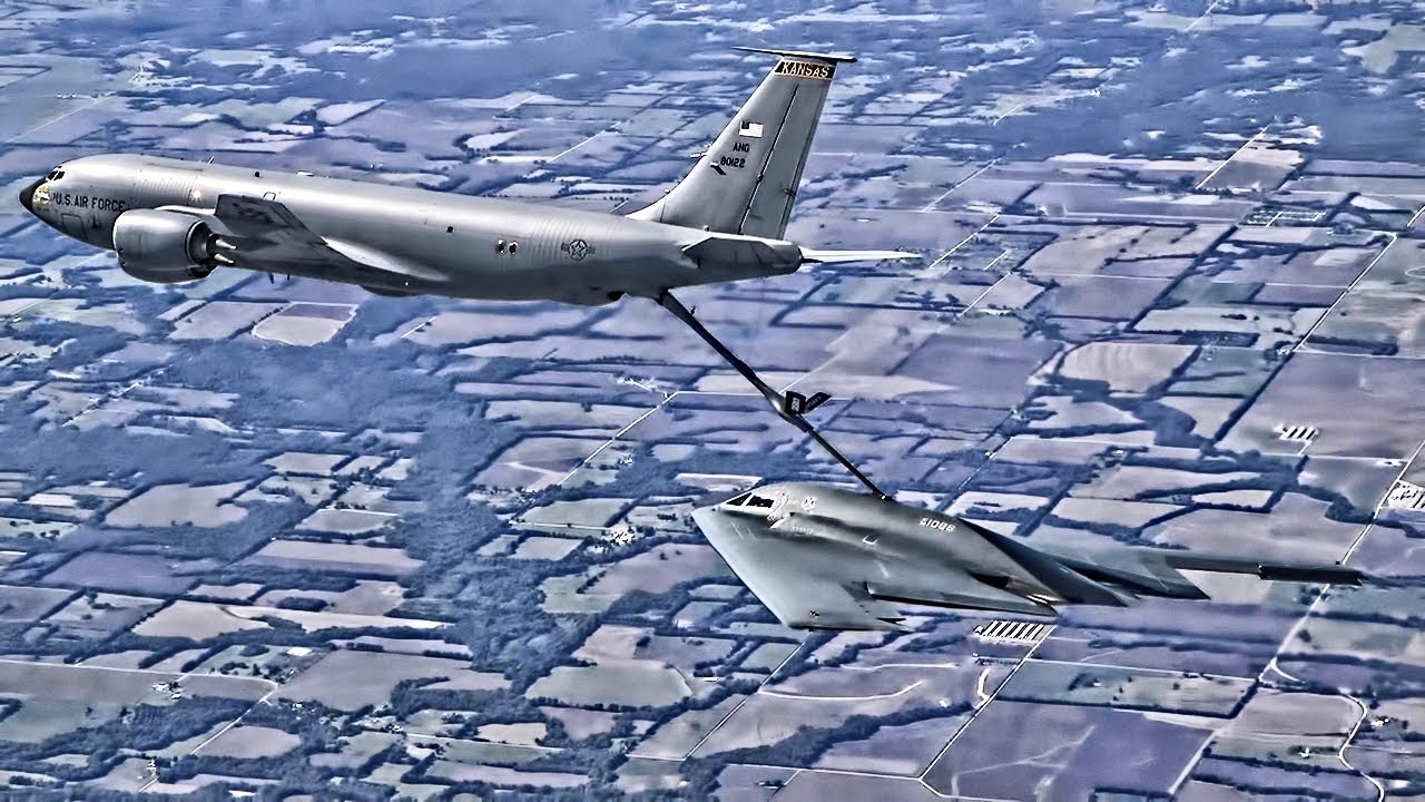 B-2 Spirit Bomber In-Flight Refueling