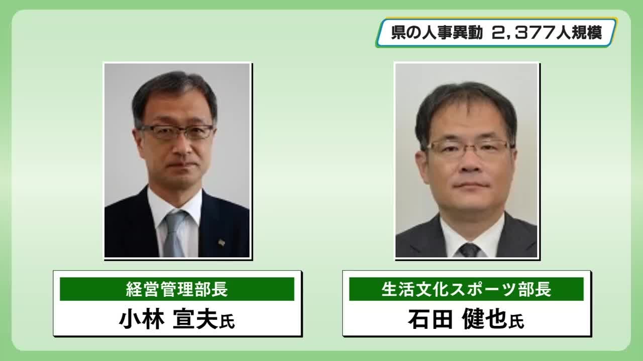 栃木県の新年度人事異動 2377人規模 女性の部課長は過去最多の72人 経営管理部長に小林氏