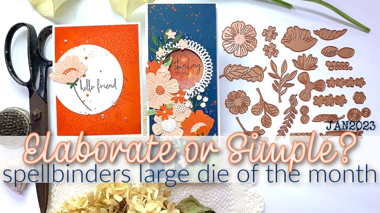 LARGE DIE OF THE MONTH - January 2023 from Spellbinders