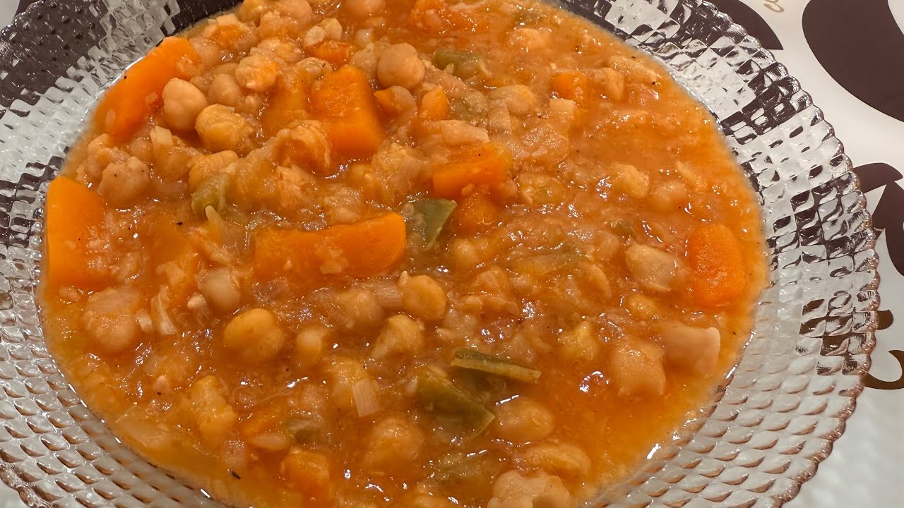 POTAJE DE GARBANZOS 😋CON VERDURAS 🌽 CON THERMOMIX 7!!
