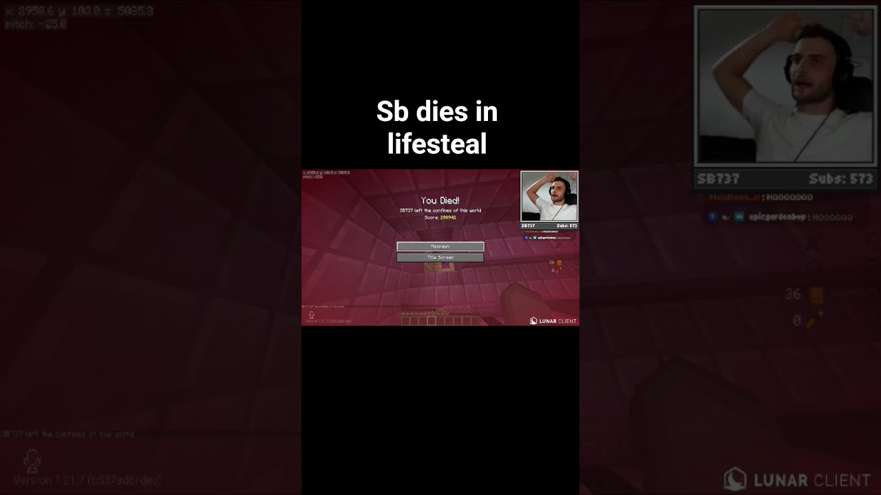 sb died in lifesteal 