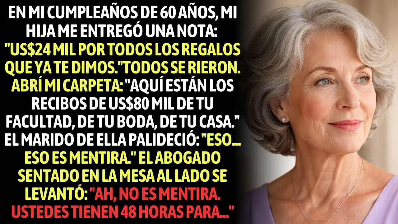 En Mis 60 Años, Mi Hija Me Dio De Regalo Una Deuda $24 Mil Por Todos Los Regalos Que Ya Te Dimos