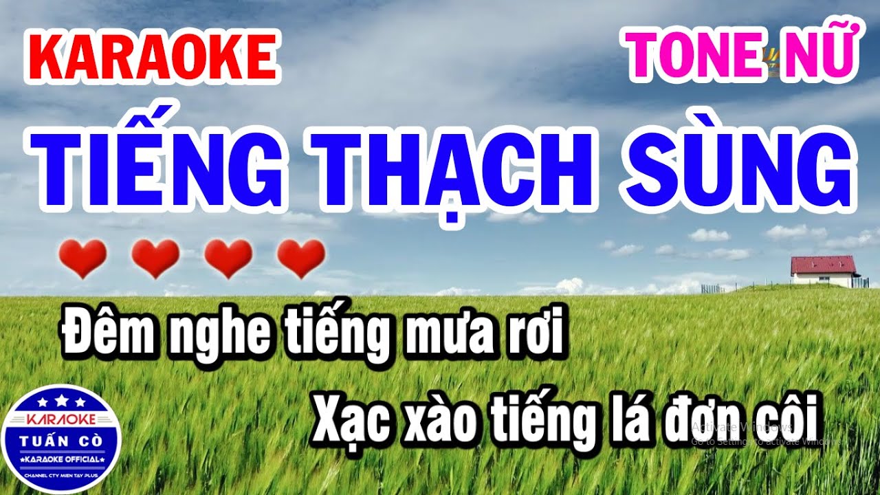 Karaoke Tiếng Thạch Sùng Tone Nữ Beat