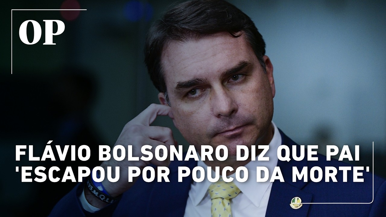Flávio Bolsonaro diz que pai 'escapou por pouco da morte'