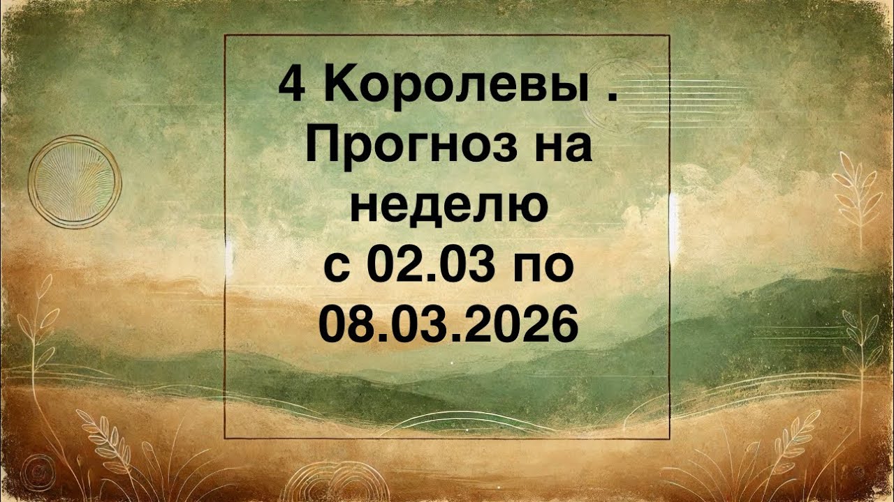 4 Королевы. Прогноз на неделю с 02.03 по 08.03.2026
