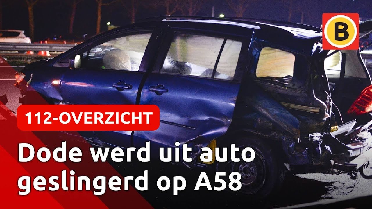 Persoon UIT AUTO GESLINGERD en AANGEREDEN op andere weghelft | 112-overzicht
