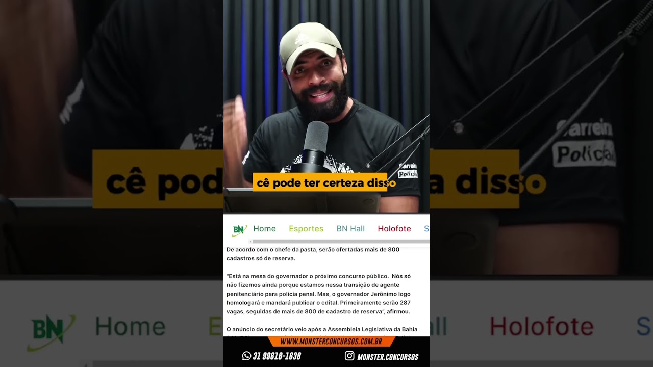 Concurso PPBA: Anunciado!
