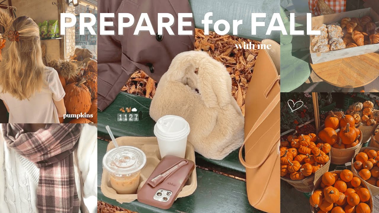 PREP FOR FALL | aesthetic, autumn, fall drinks, outfits & pumpkins 🧸🍂
