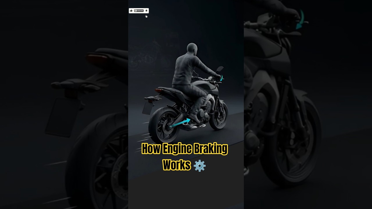 How Engine Braking Actually Works? 🤔🏍️ #shorts