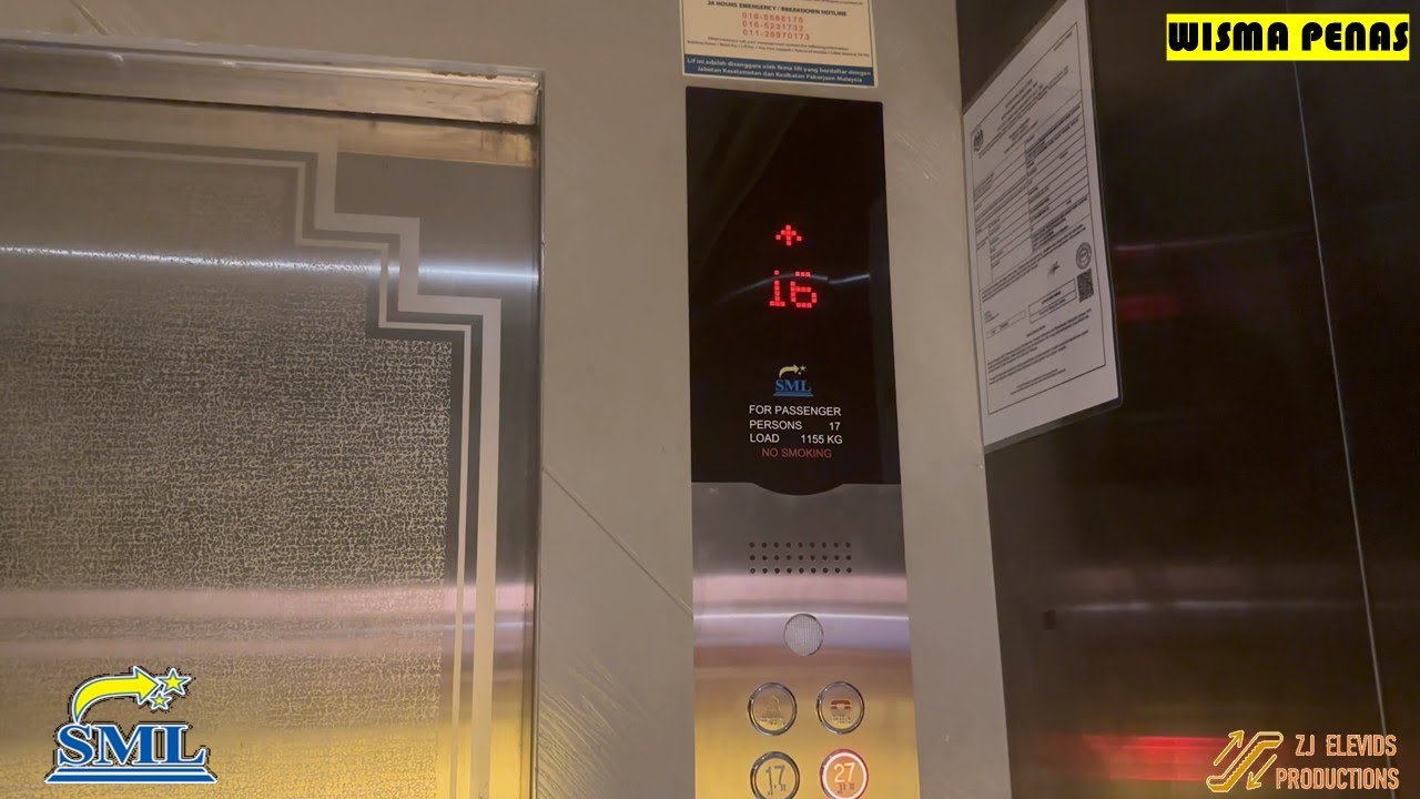 Modernized SML Elevator at Penas Tower (1-Stop Midlands Offices), Georgetown, Penang, Malaysia.