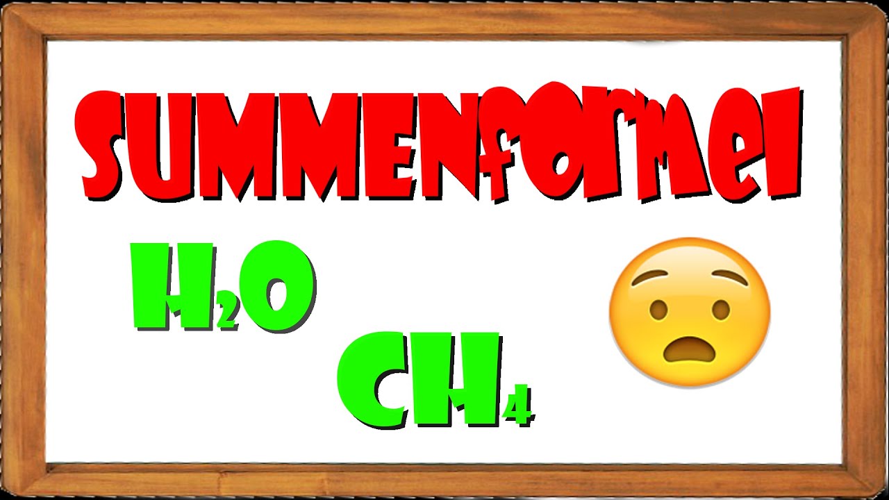 Die Summenformel(Chemie)- super einfach erkl&auml;rt |ElenAlina