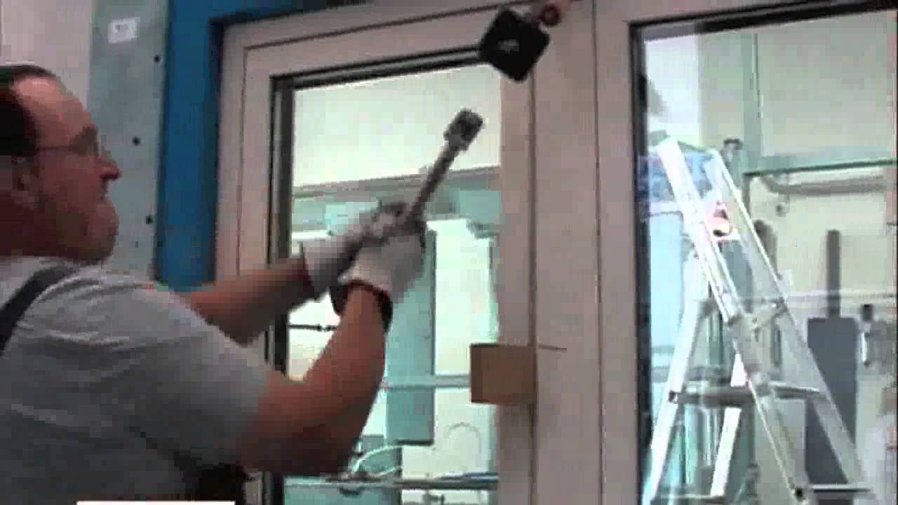 ventana blindada pruebas resistencia
