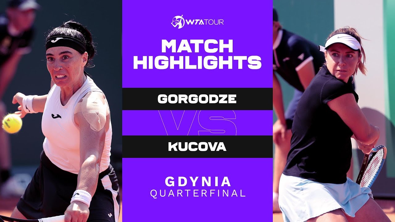 Ekaterine Gorgodze vs. Kristina Kucova | 2021 Gdynia Quarterfinal | WTA Match Highlights