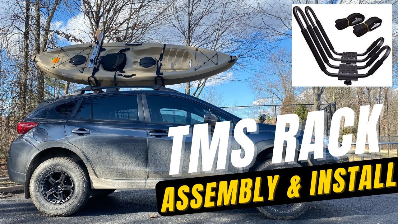 Сборка и установка багажника для байдарок TMS на Subaru Crosstrek