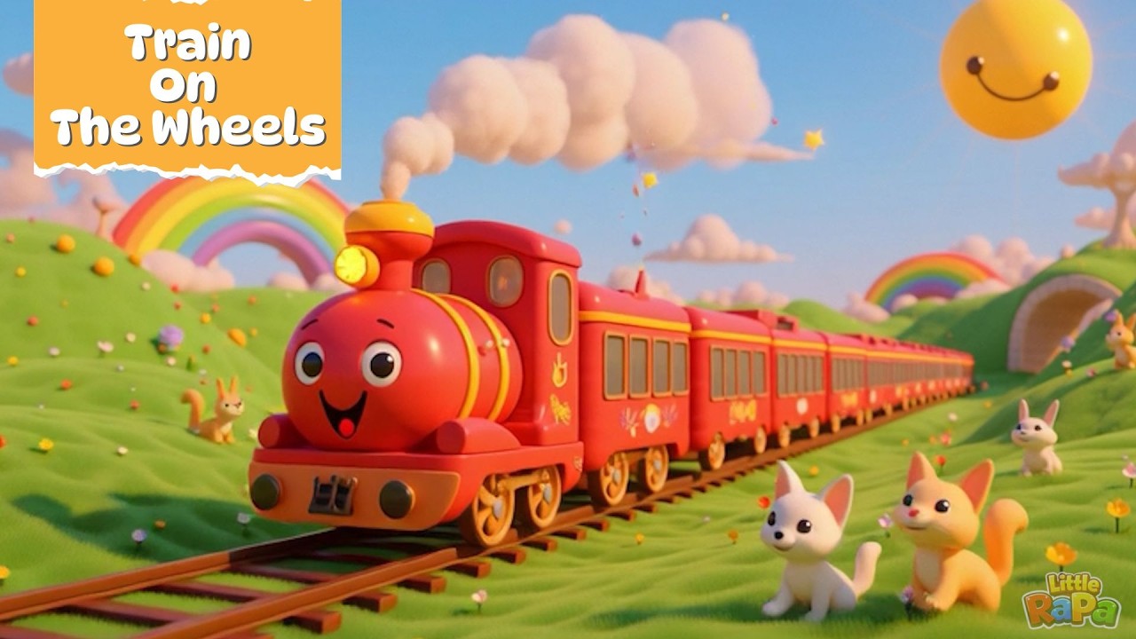 The wheels on the train | ⁨@LiittleRaPa⁩ | Nursery Rhymes & Kids Songs