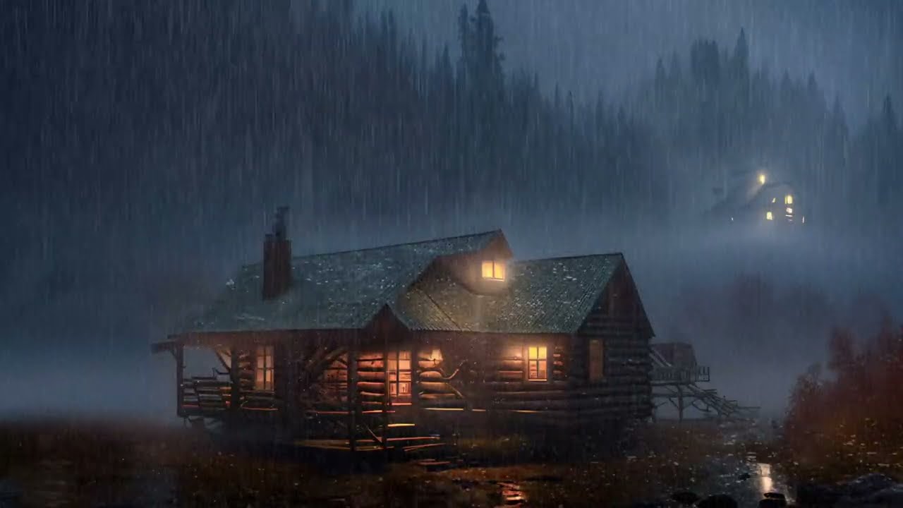 Heavy Rain Sounds 🌧️ Deep Sleep | Ambient Soundscape