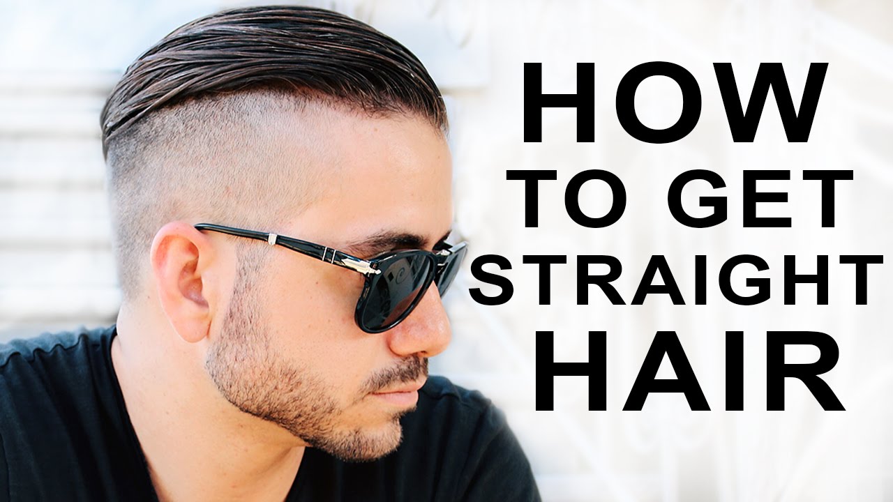 HOW TO GET STRAIGHT HAIR | MEN'S HAIR STYLES | ALEX COSTA
