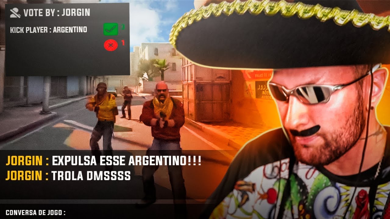 fingi ser ARGENTINO no CS e sofri preconceito 🤣
