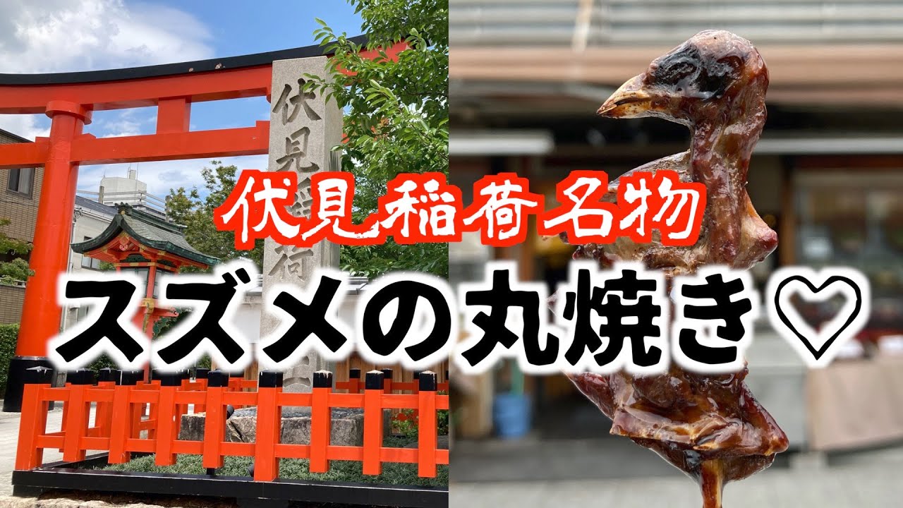 伏見稲荷大社にスズメを食べに行ってきた！チュンチュン♡