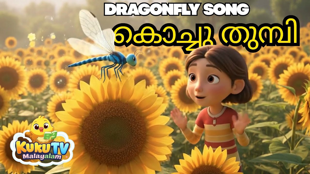 Dragonfly song |Kochu Thumbi | കൊച്ചു തുമ്പി |  Malayalam Nursery Rhyme & Kids Song 