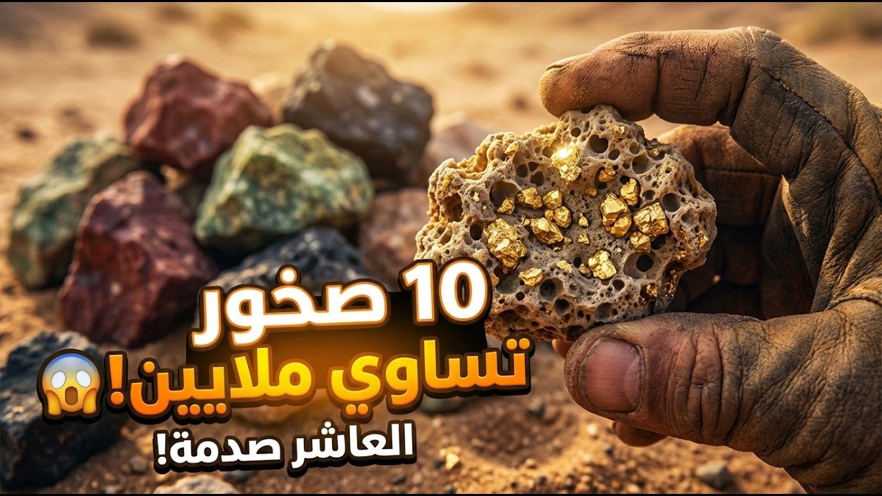 ​ ارمِ جهازك الحين! 10 صخور عادية في البر تدلك على الذهب الخالص 🤯