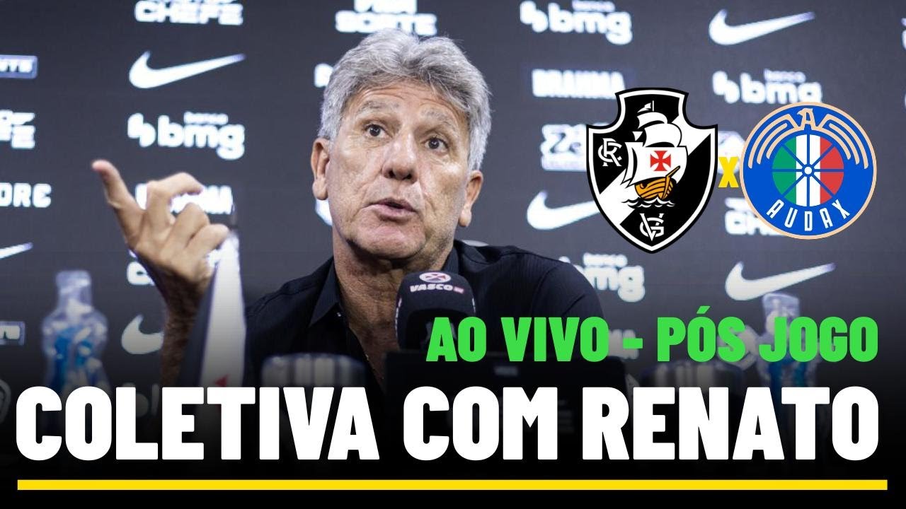 COLETIVA DO RENATO GA&Uacute;CHO AO VIVO - DIRETO DO EST&Aacute;DIO - COLETIVA DO VASCO AO VIVO