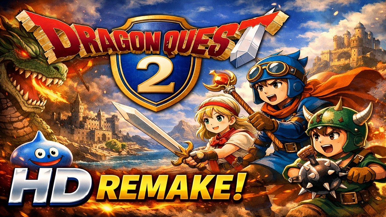 🔴LIVE Dragon Quest 2 HD 2D Remake