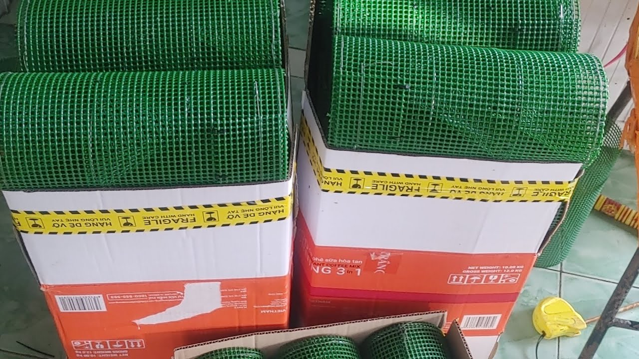 hướng dẫn cách làm lớp tép,lợp cá bống dừa,lợp cá chạch bằng lưới nhựa ô 3li đẹp bền chất