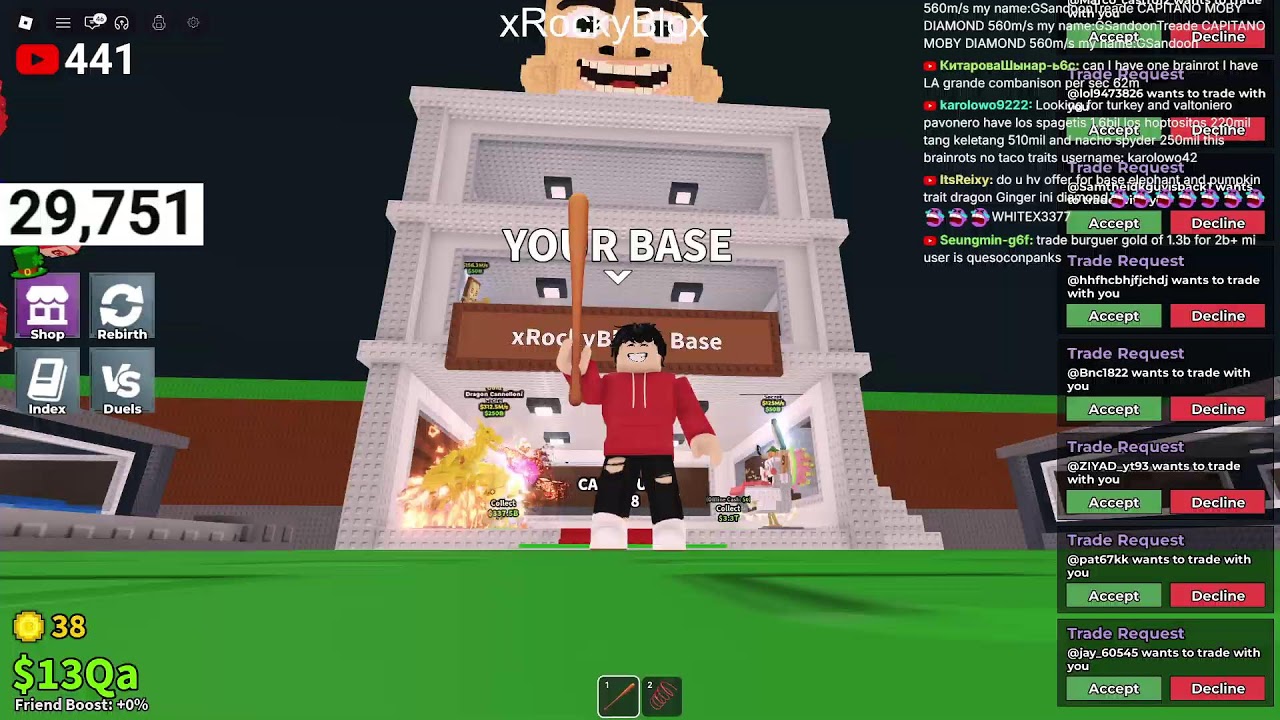 Trading Brainrots in Steal A Brainrot Roblox LIVE!