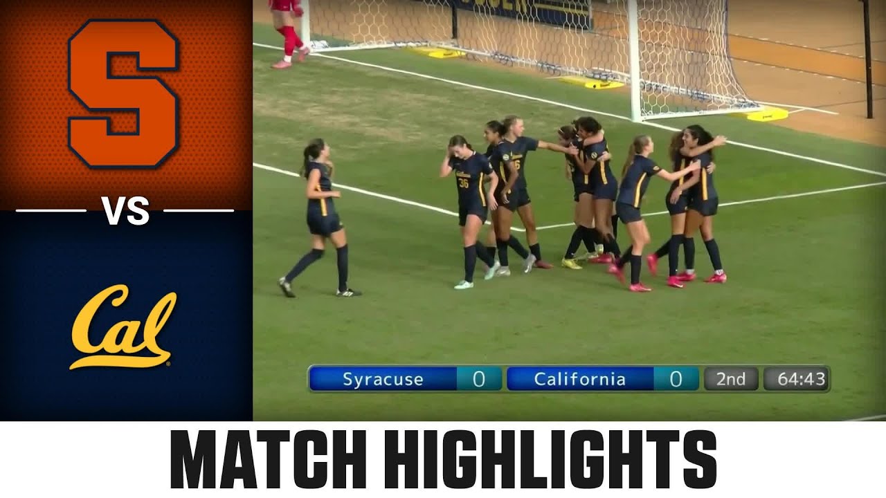 Syracuse vs. California Match Highlights | 2025 ACC Women's Soccer