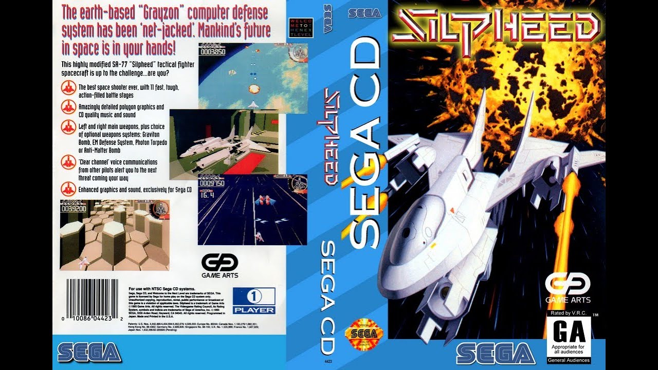 Silpheed WRACKS PLAYS [SEGACD] FULL GAME