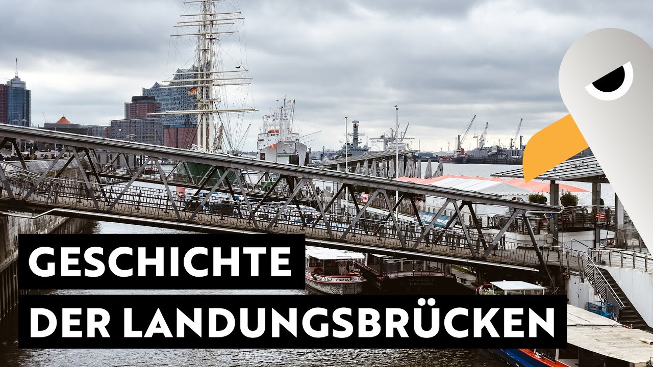 Geschichte der Landungsbrücken mit Rickmer Rickmers & Cap San Diego ⚓️ Hamburg Hafen Live History