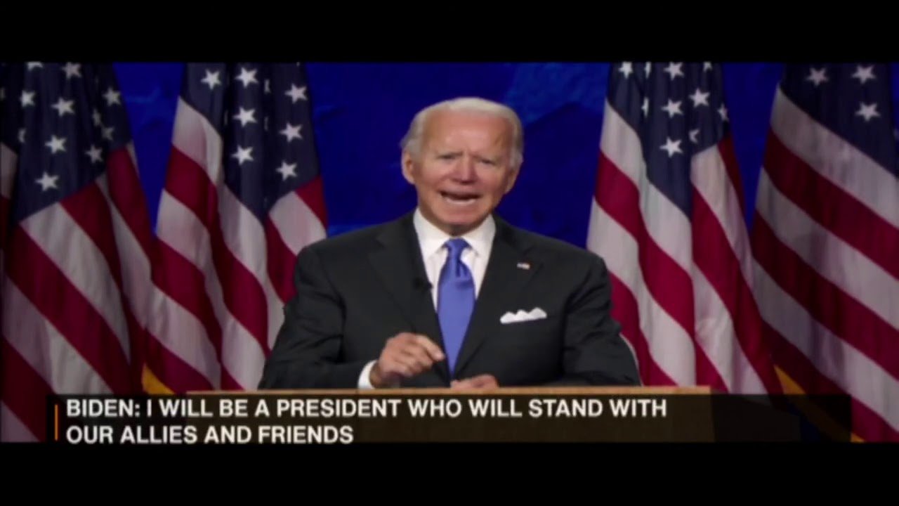 Joe Biden officially accepts presidential nomination of the Democratic party