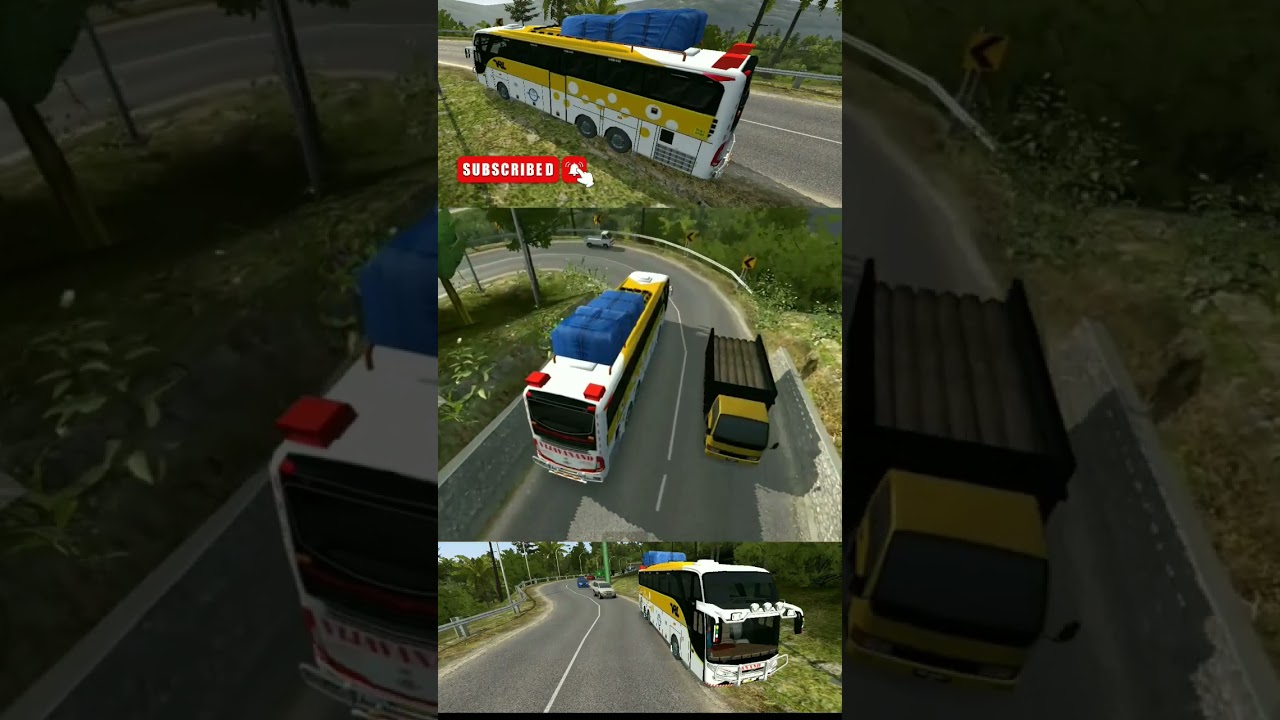 New map 3.7 | Bus simulator indonesia | VOLVO BUS DRIVE | Hill Road 