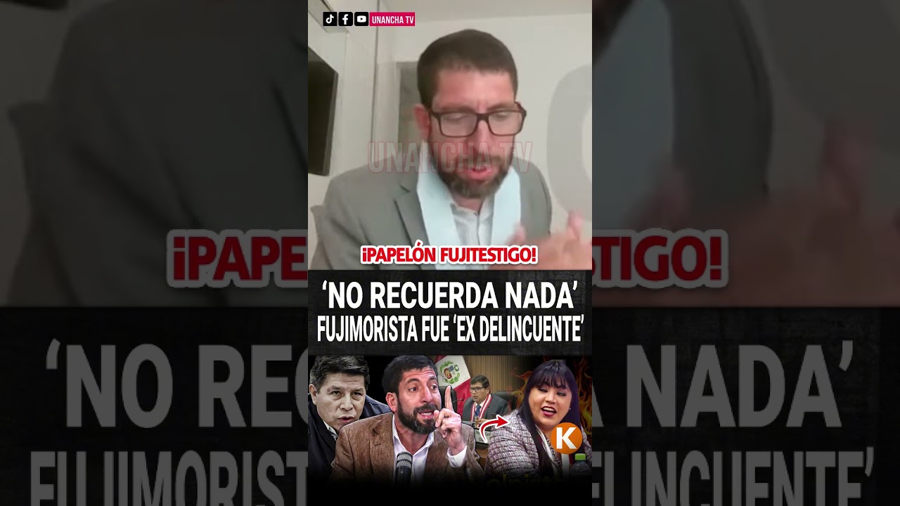 🚨&iexcl;PAPEL&Oacute;N! CONGRESISTA DE KEIKO PIERDE LA MEMORIA EN JUICIO  #castillo #noblesilla #vivianolivos