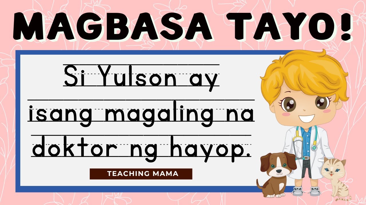 Magbasa Tayo! | Pagsasanay sa Pagbasa ng Pangungusap | Kinder and Grade 1 | Teaching Mama
