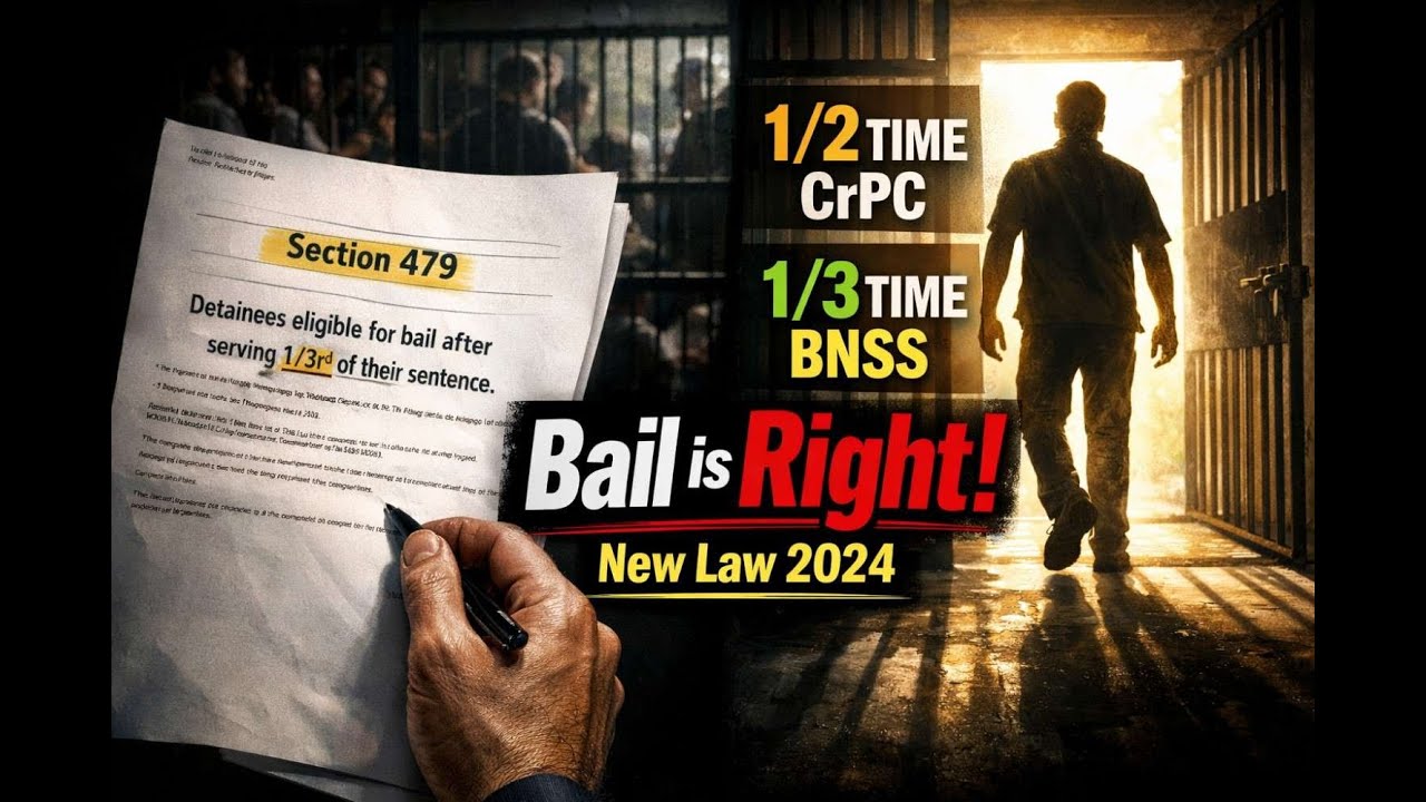 Section 479 BNSS Explained: How It Replaces Section 436A CRPC for Undertrial Prisoners