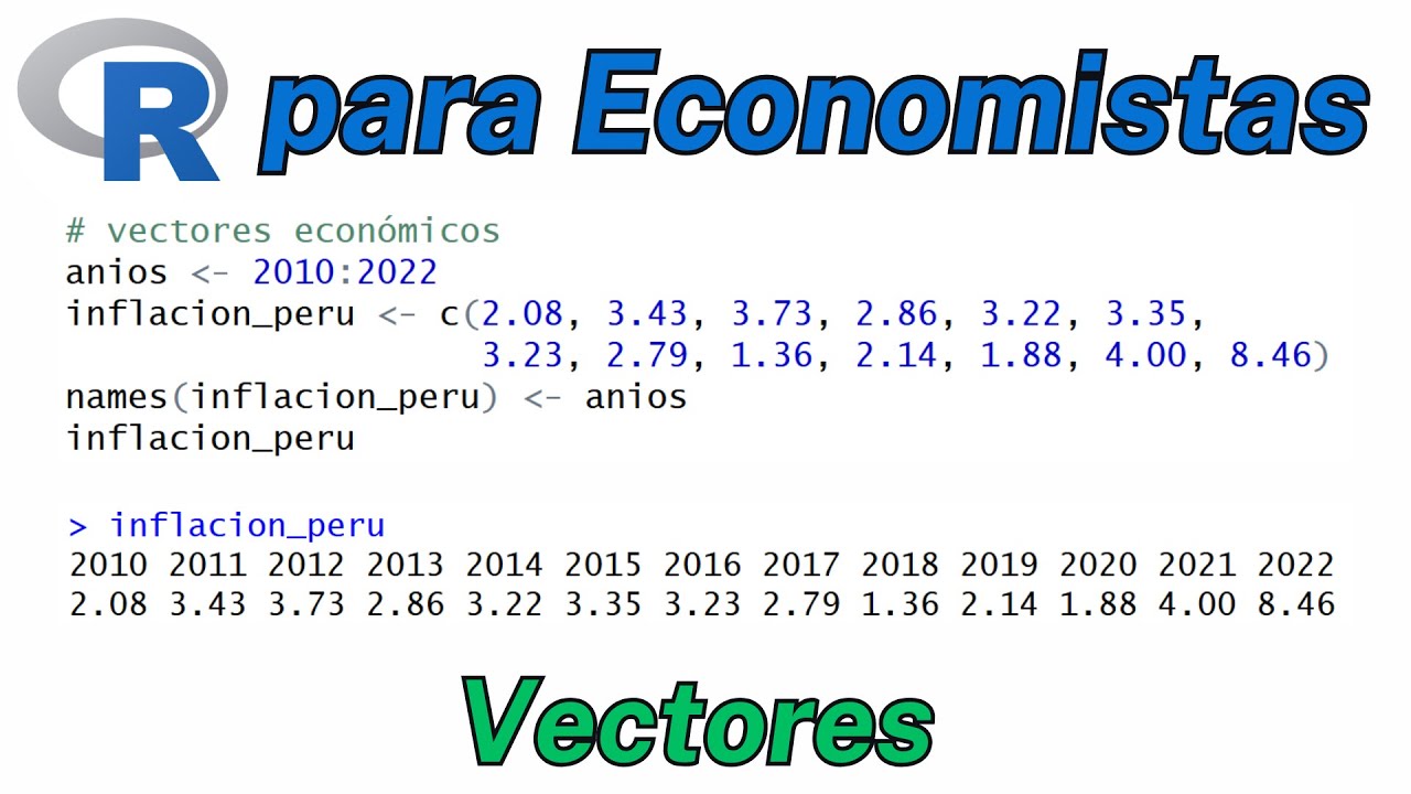 Vectores con R y RStudio