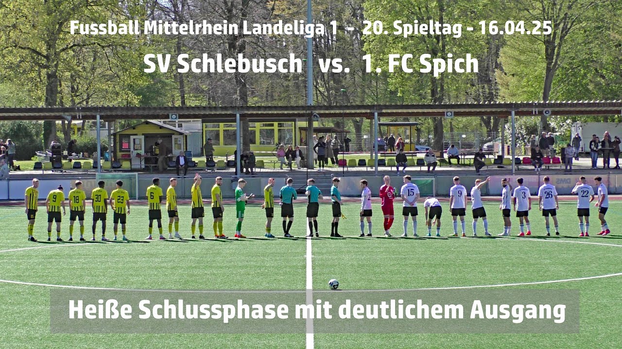 Fussball Landesliga SV Schlebusch vs. 1. FC Spich