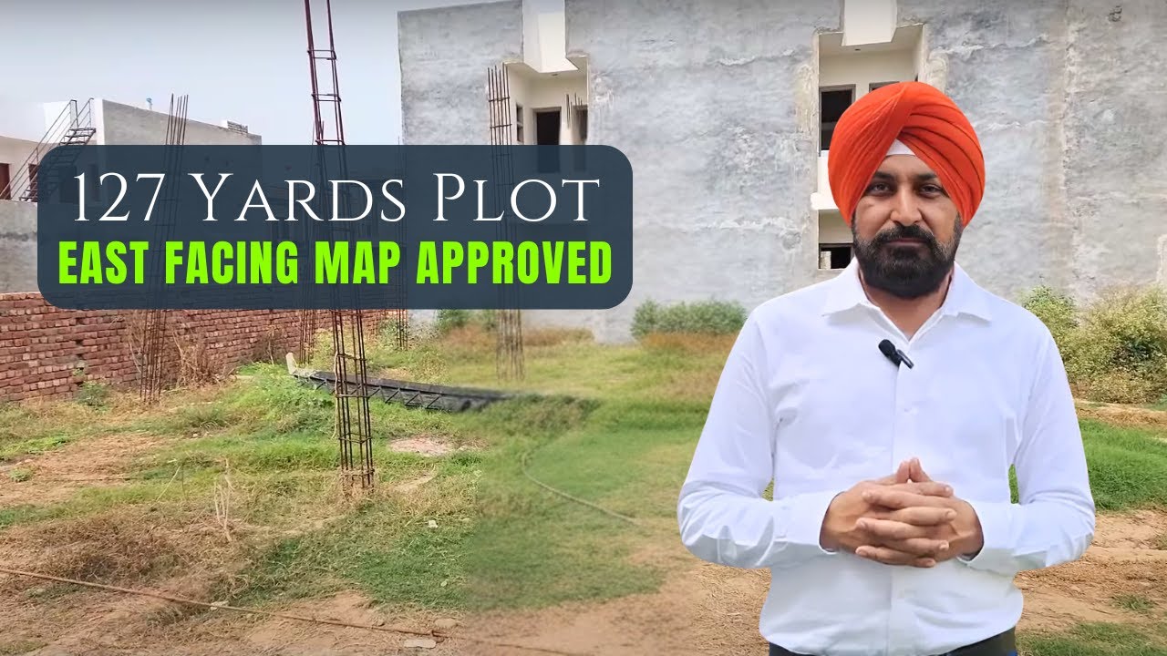 127 Yards East Facing Map Approved Plots in Sec 124 Greater Mohali