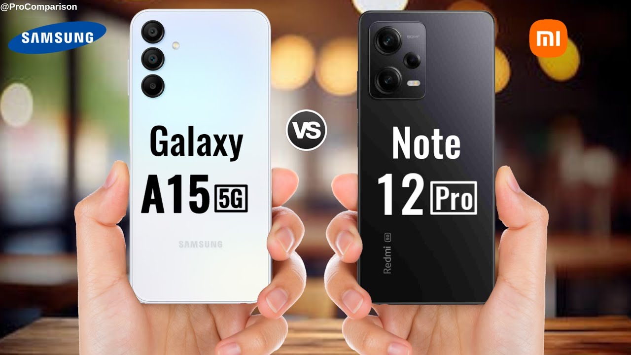 Samsung Galaxy A15 5g vs Redmi Note 12 Pro || Price || Full Comparison