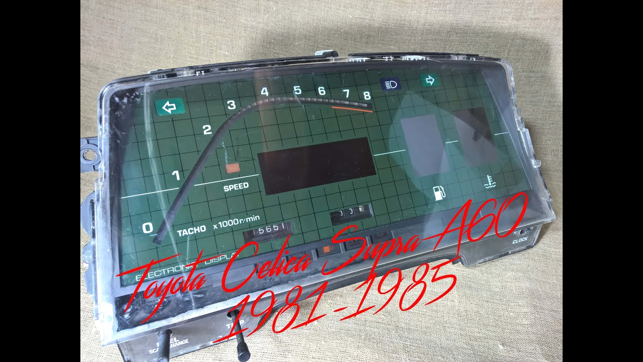 Toyota Celica Supra A60 digital speedometer instrument cluster